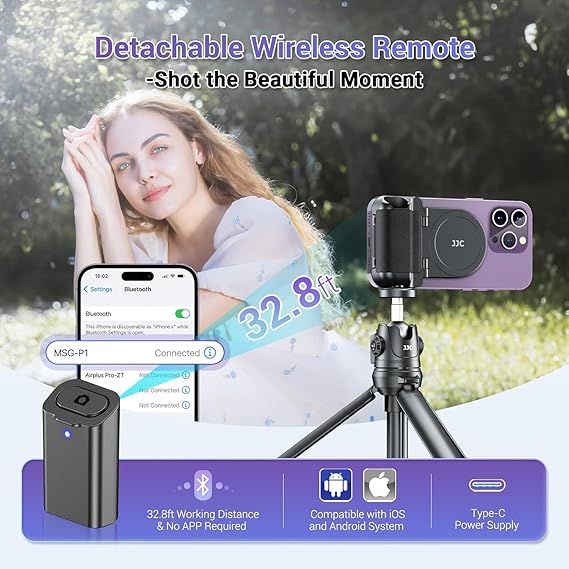 Magnetic smartphone handle grip