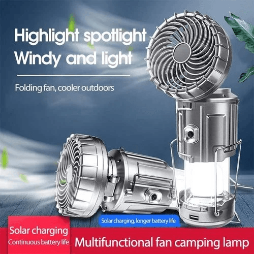 🔥6 in 1 Portable Solar LED Camping Lantern