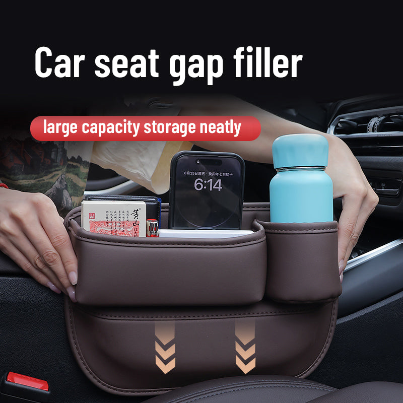 Car Leather Cup Holder Gap Bag
