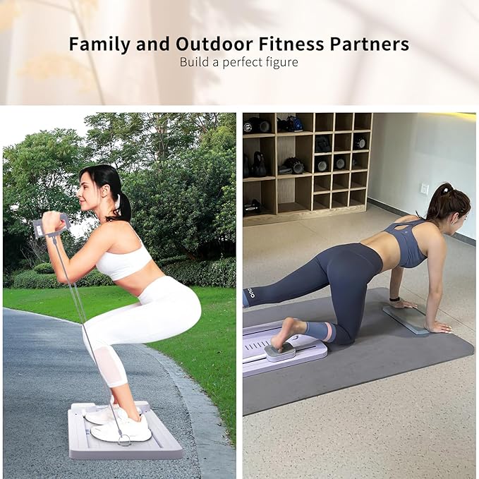 5-in-1 Portable Pilates Board Reformer