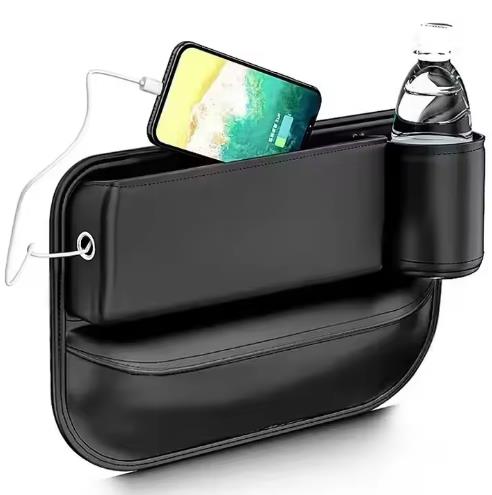 Car Leather Cup Holder Gap Bag