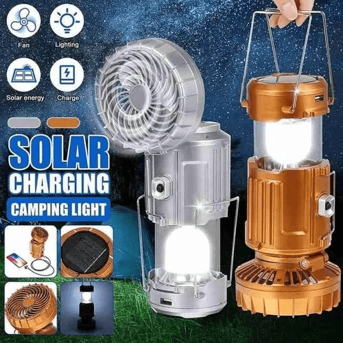 🔥6 in 1 Portable Solar LED Camping Lantern