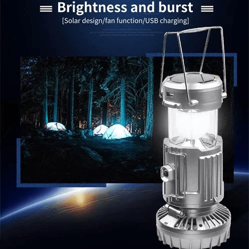 🔥6 in 1 Portable Solar LED Camping Lantern
